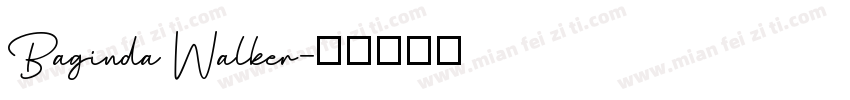 Baginda Walker字体转换